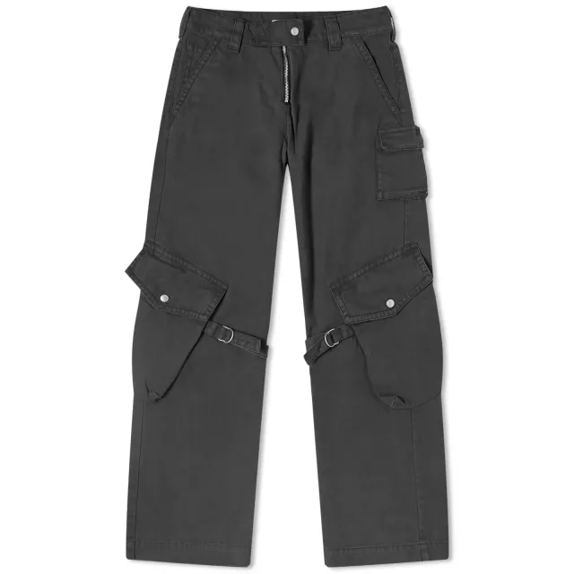 Acne Studios Women's Potinal Combat Pants Charcoal Grey