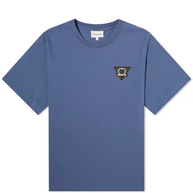 Maison Kitsuné Men's Surf Collage T-Shirt Storm Blue