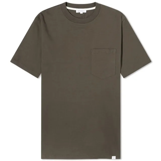 Norse Projects Men's Johannes Standard Pocket T-Shirt Green
