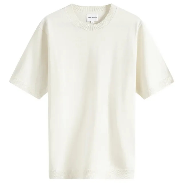 Norse Projects Men's Rhys Knitted T-Shirt Kit White