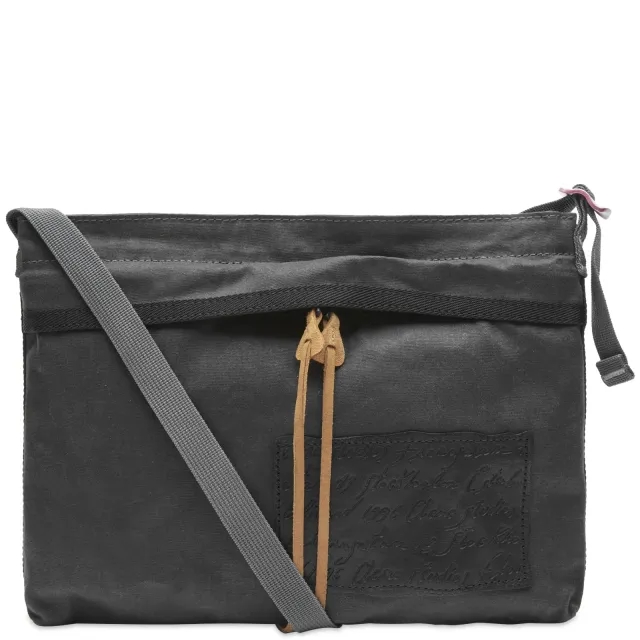 Acne Studios Men's Andemer Wax Cross Body Bag Grey/Black