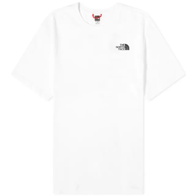 The North Face Redbox back print t-shirt in white