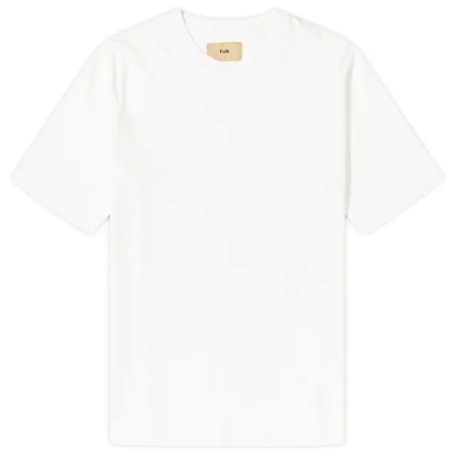 Folk Men's Contrast Sleeve T-Shirt White
