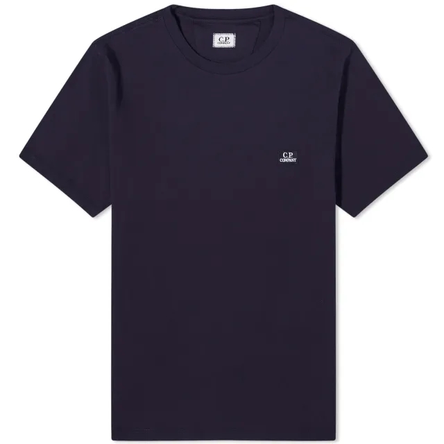 C.P. Company Men's 30/1 Jersey Logo T-Shirt Total Eclipse