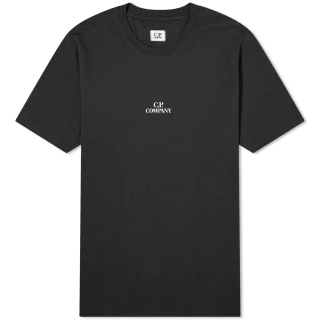C.P. Company Men's 30/1 Jersey Graphic T-Shirt Black