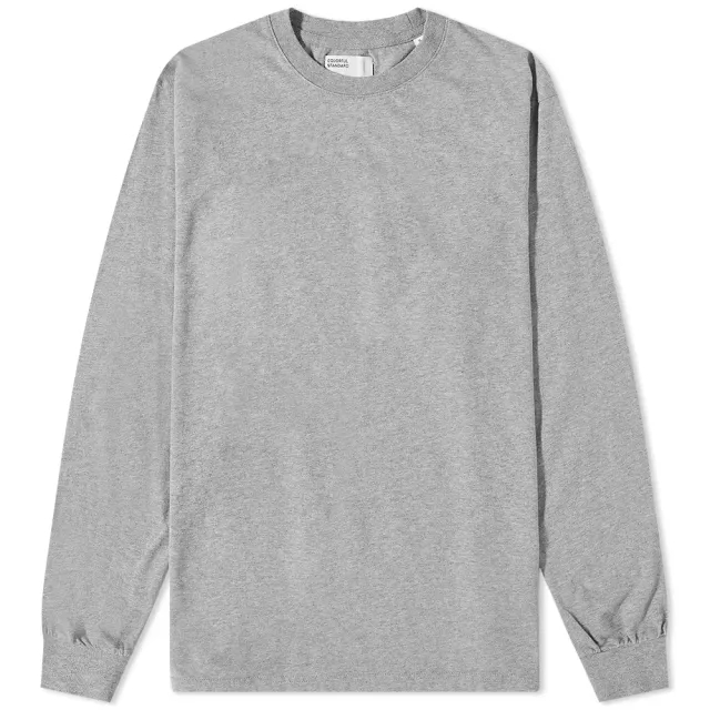 Colorful Standard Oversized Organic LS T-Shirt - Heather Grey