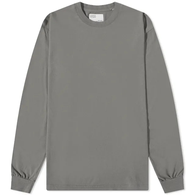 Colorful Standard Men's Long Sleeve Oversized Organic T-Shirt StormGrey