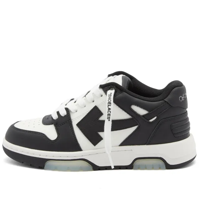 Off-White Women's Out Off Office Calf Leather Sneakers Black