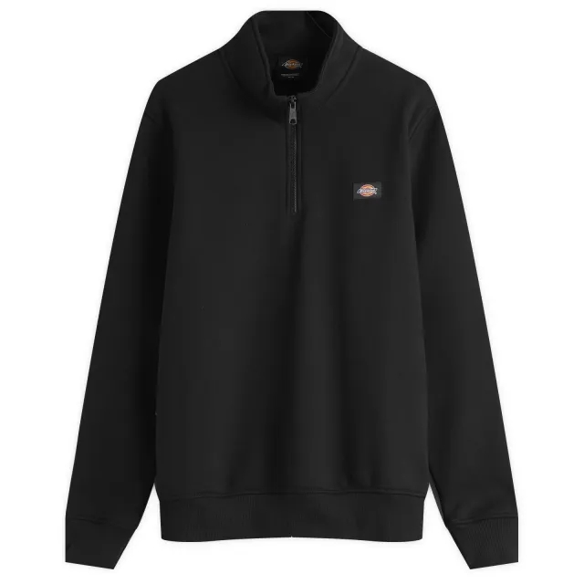 Dickies Men's Oakport Quarter Zip Sweatshirt Black