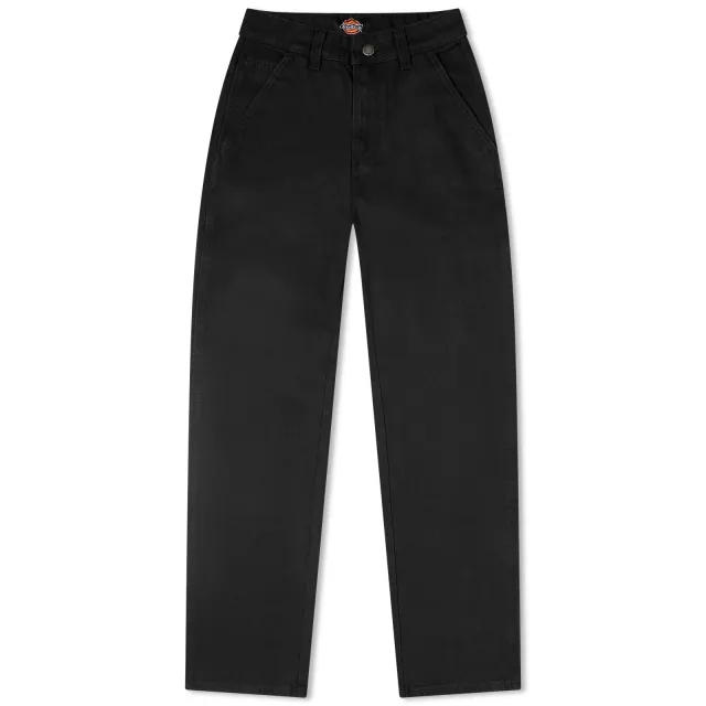 Dickies Duck Canvas Carpenter Trousers In Black