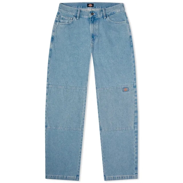 Dickies Men's Denim Double Knee Pants Light Wash