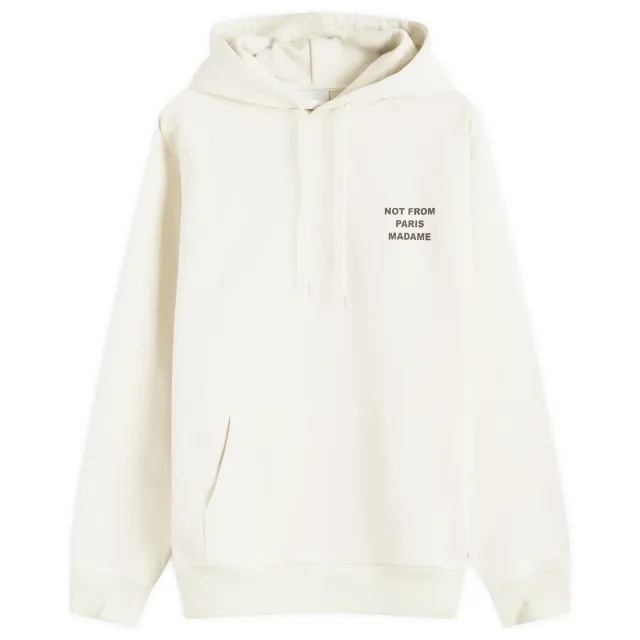 Drôle de Monsieur Men's Not Form Paris Madame Slogan Hoodie Mastic