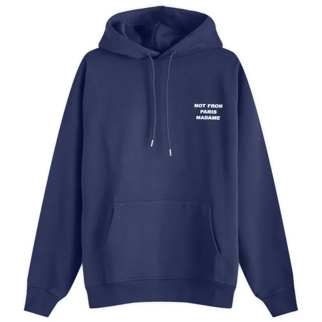 Drôle De Monsieur Le Hoodie Slogan Men Hoodies Blue