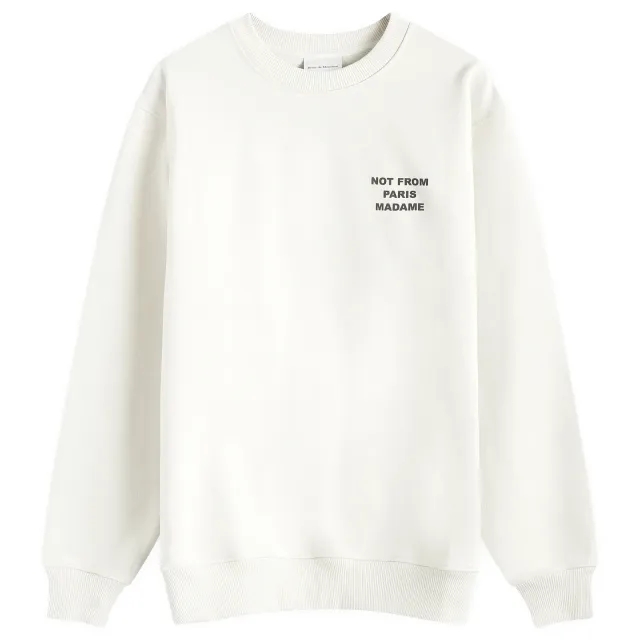 Drôle De Monsieur Le Sweatshirt Slogan Men Hoodies Beige