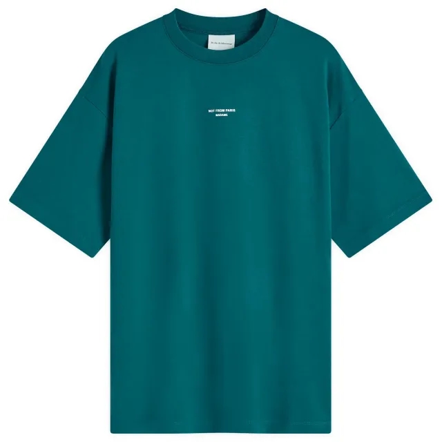 Drôle de Monsieur Men's Not From Paris Madame Classic T-Shirt Dark Green
