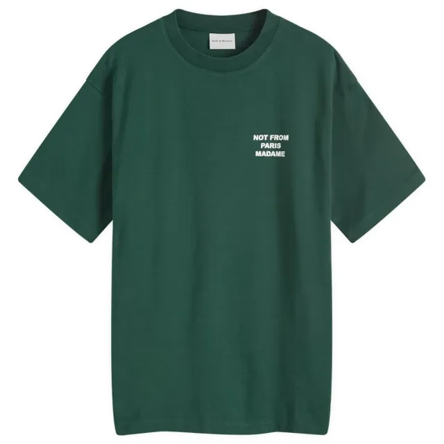 Drôle de Monsieur Le T-Shirt Slogan (Dark Green - Xl) - Size XL
