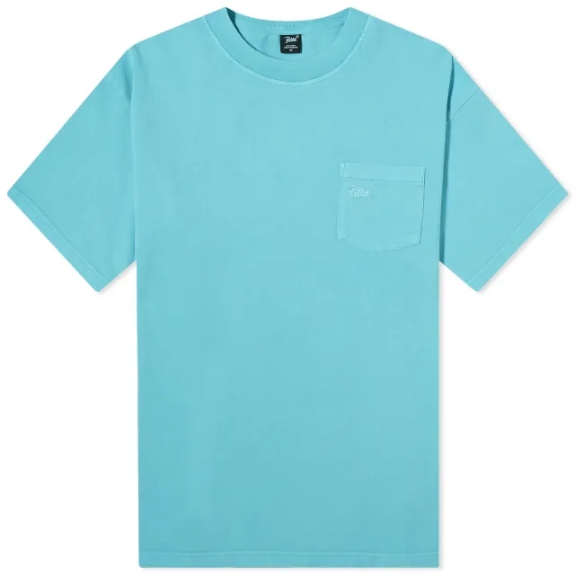 Patta Basic Pocket T-Shirt - Blue Radiance