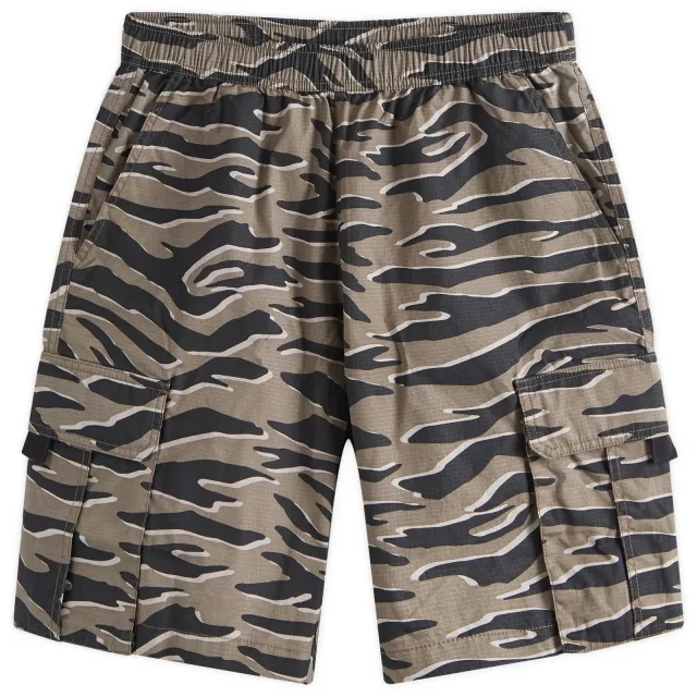 Patta Men's Ripstop Cargo Shorts Tiger Stripe Camo