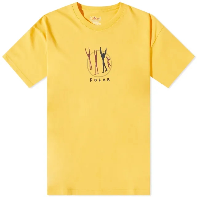 Polar Skate Co. Polar Gang T-Shirt Orange Sorbet