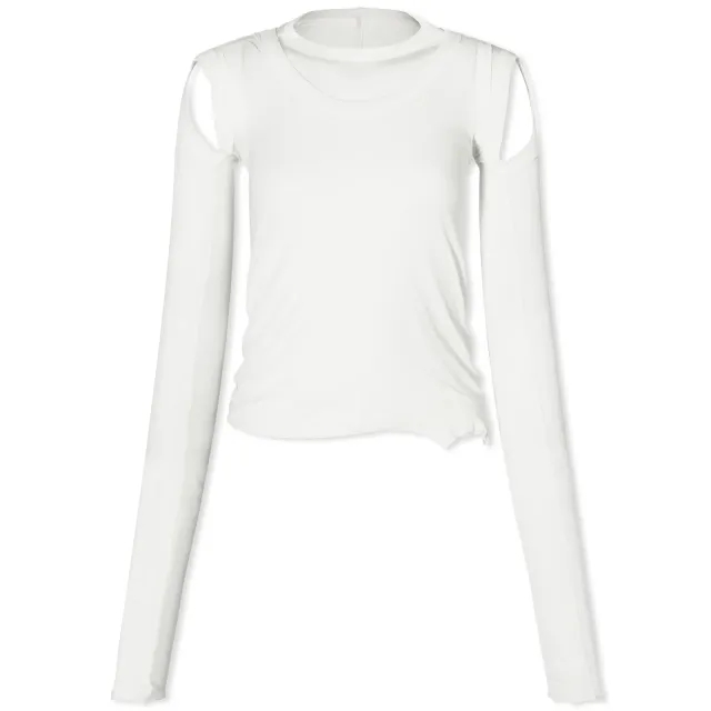 Rick Owens Women's Cropped Banana Top Milk