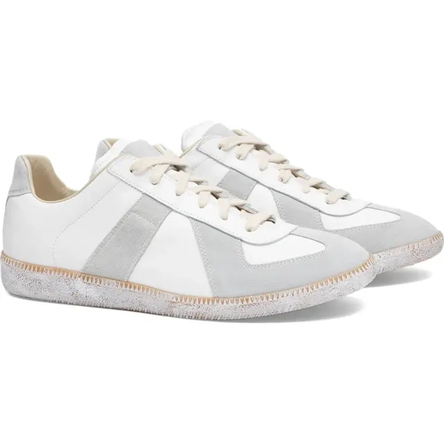 Maison Margiela Men's Painted Sole Replica Sneaker Off White