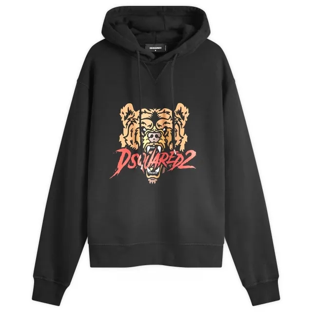 Dsquared2 Men's Bears Logo Hoodie Black