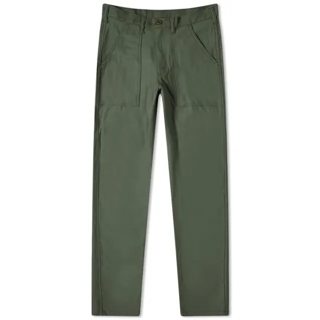 Stan Ray Men's Slim Fit 4 Pocket Fatigue Pant Olive Sateen