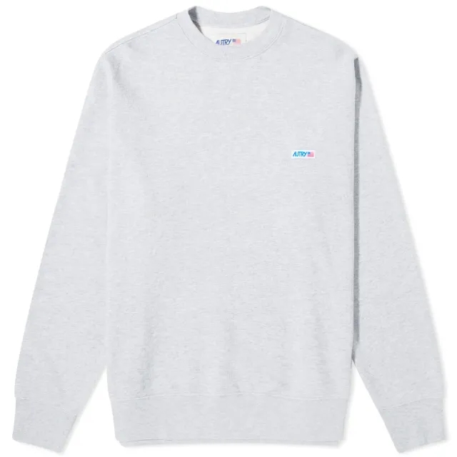 Autry Men's Flag Logo Crew Sweat Melange