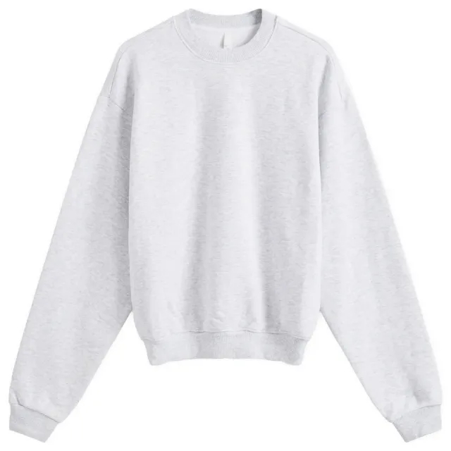 SKIMS Women's Cotton Fleece Classic Crew Sweat Light Heather Grey