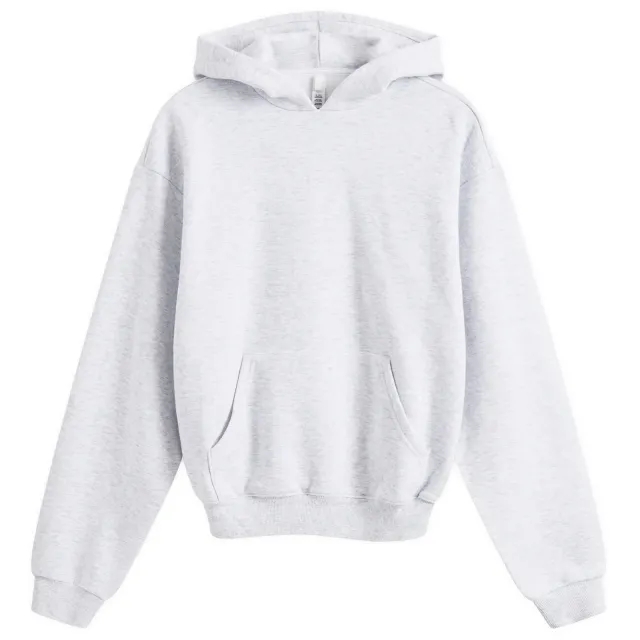 SKIMS Women's Cotton Fleece Pullover Hoodie Light Heather Grey