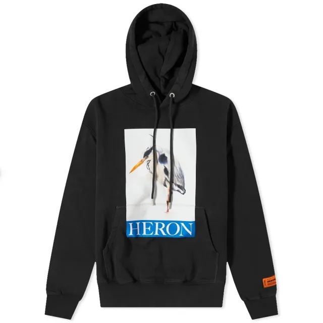 Heron Preston Women's Heron Bird Painted Hoodie Black/Blue
