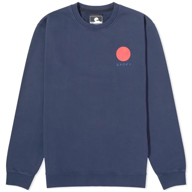 Champion Edwin Men's Japanese Sun Crew Sweat Navy Blazer