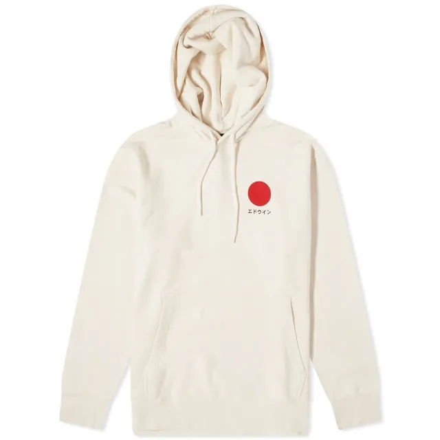 Edwin Japanese Sun Hoodie Sweat - Whisper White