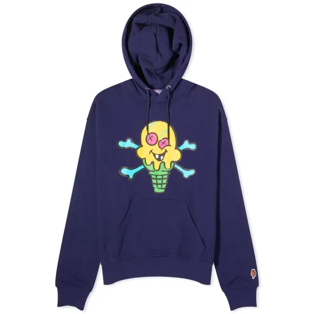 ICECREAM Men's Cones & Bones Popover Hoodie Navy
