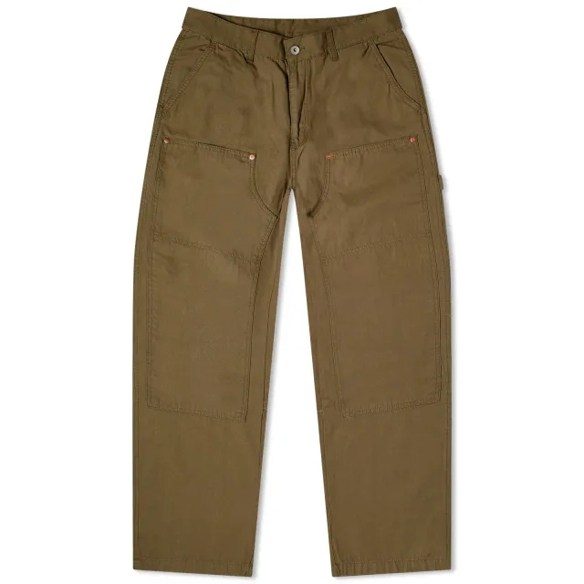 Uniform Bridge Men's Double Knee Work Trousers Sage Green