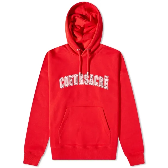 AMI Paris AMI Coeur Sacre Popover Hoodie Scarlet Red
