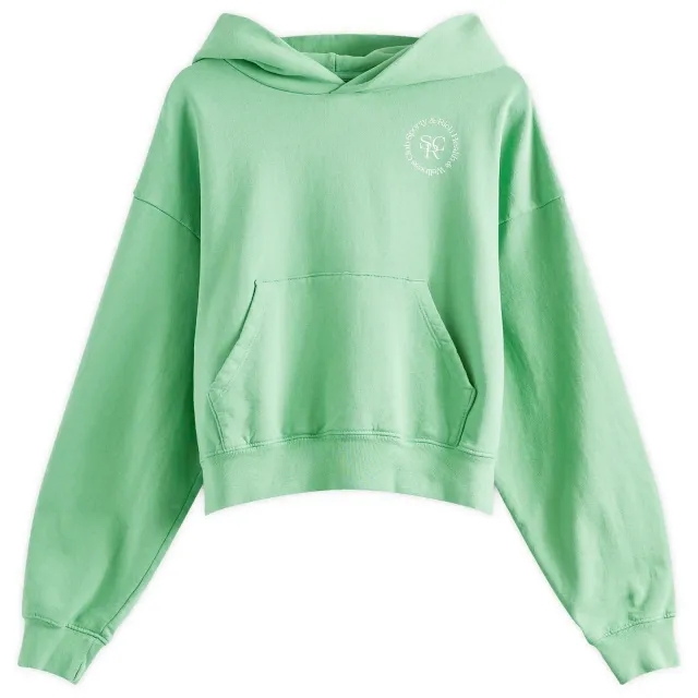 Sporty & Rich Srhwc Cropped Hoodie Women Hoodies Green