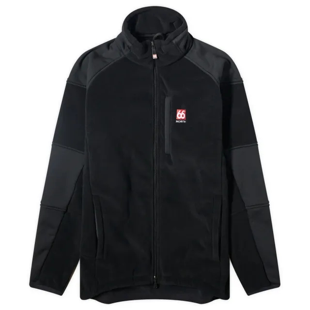 66° North Men's Tindur Technical Shearling Jacket Black Recycled