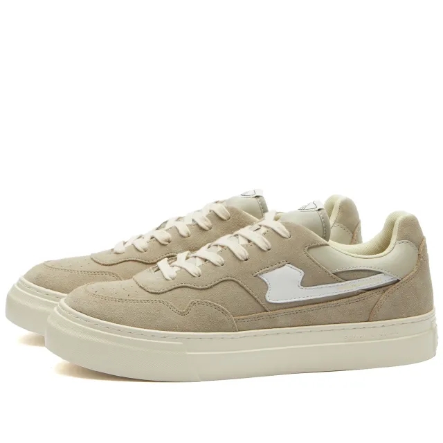 Stepney Workers Club Men's Pearl S-Strike Suede Sneaker Lt Grey/White