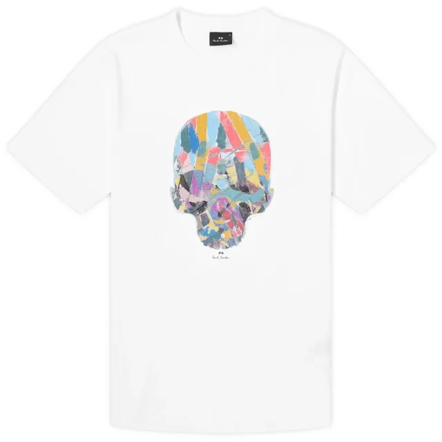Ps Paul Smith T-Shirt With Skull Print In White