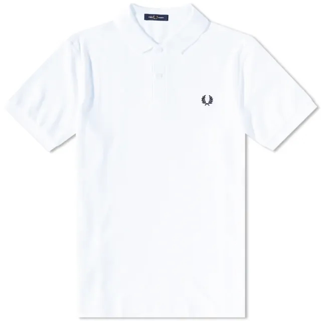The Fred Perry Polo Shirt - White / Navy