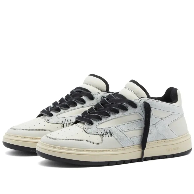 Represent Men's Reptor Leather Sneaker Vintage White/Black