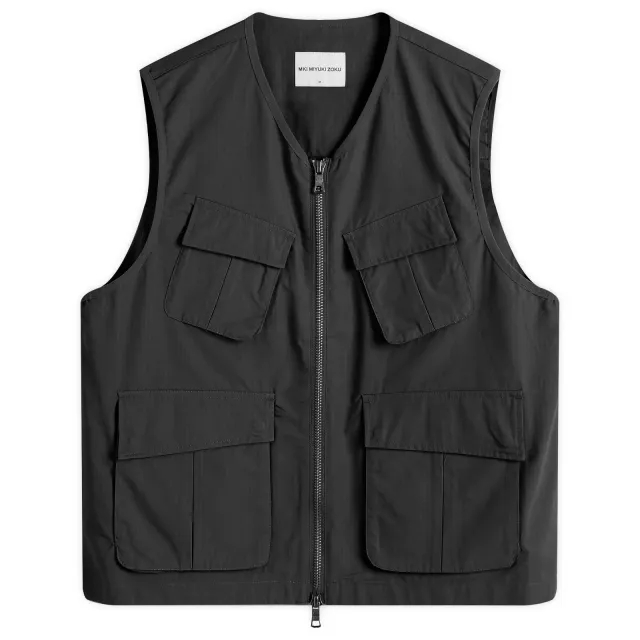 MKI Men's Ripstop Cargo Vest Black