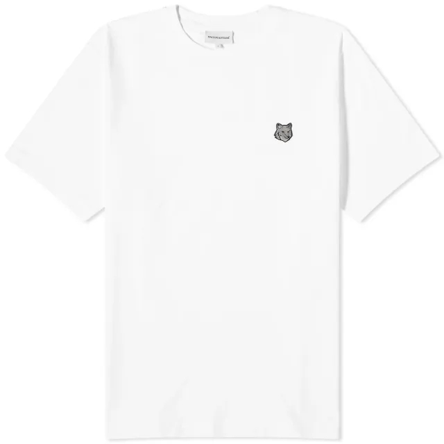Maison Kitsuné Maison Kitsune Bold Fox Head Patch Comfort T-Shirt White