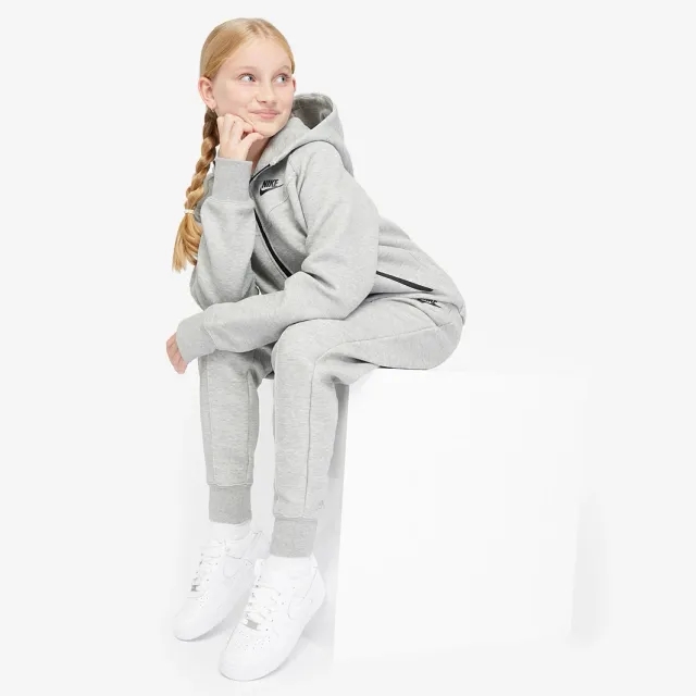 Nike Girls' Tech Fleece Joggers Junior - Dark Grey Heather - Womens