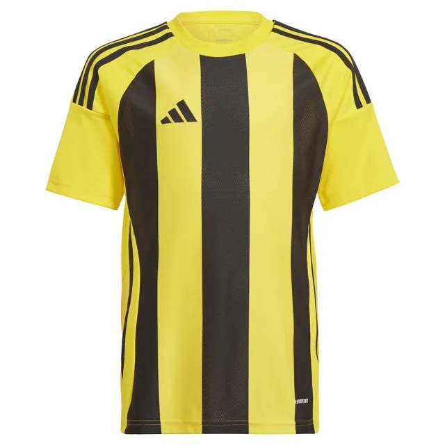 Adidas Playershirt Striped 24 - ['Black', 'Yellow']