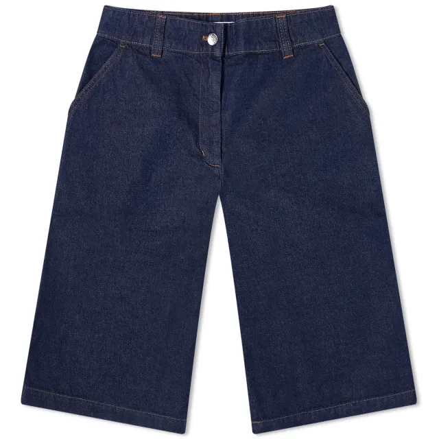 Maison Kitsuné Maison Kitsune Workwear Denim Bermuda Shorts Indigo