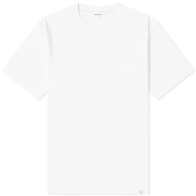 Norse Projects Johannes Standard Pocket SS - White