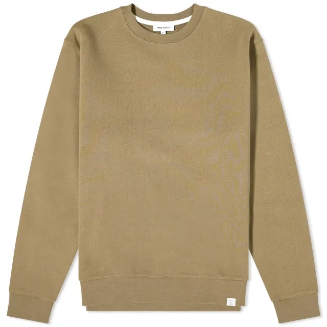 Norse Projects Men's Vagn Classic Crew Sweat Sediment Green