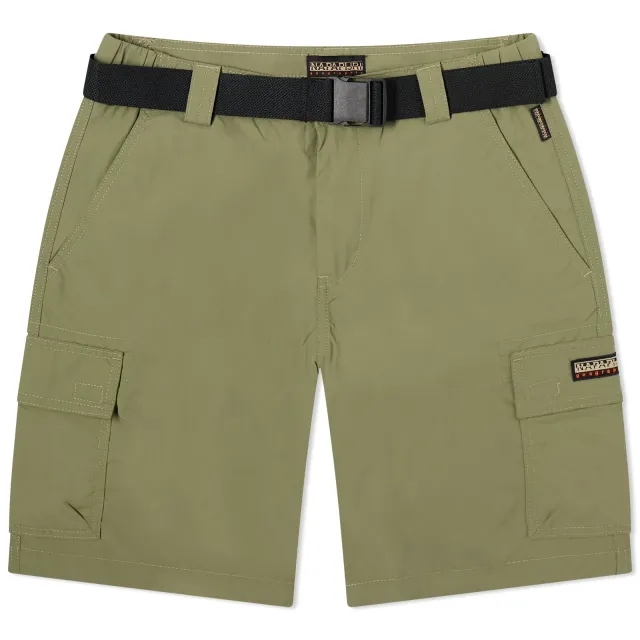 Napapijri Men's Slow Lake Cargo Shorts Green Lichen
